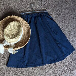 European Origin Vintage Style Navy Skirt